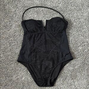 Mossimo Supply Co. Black One-Piece Swimsuit